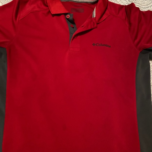 Columbia Small/Medium Men’s Red polo shirt - Picture 2 of 5